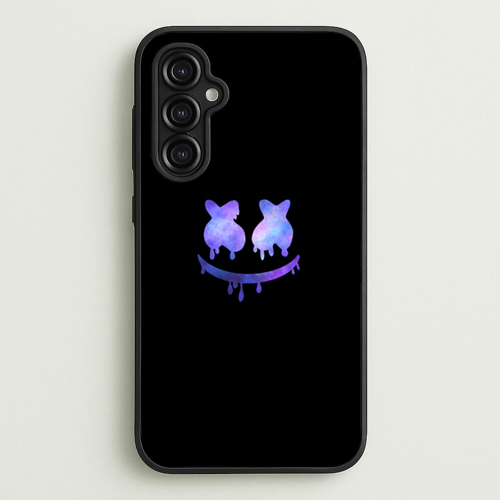 Dripping Features - White Helmet DJ  - Marshmello Phone Case for Galaxy A14