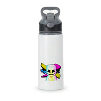 Neon Logo White Helmet DJ Active Water Bottle