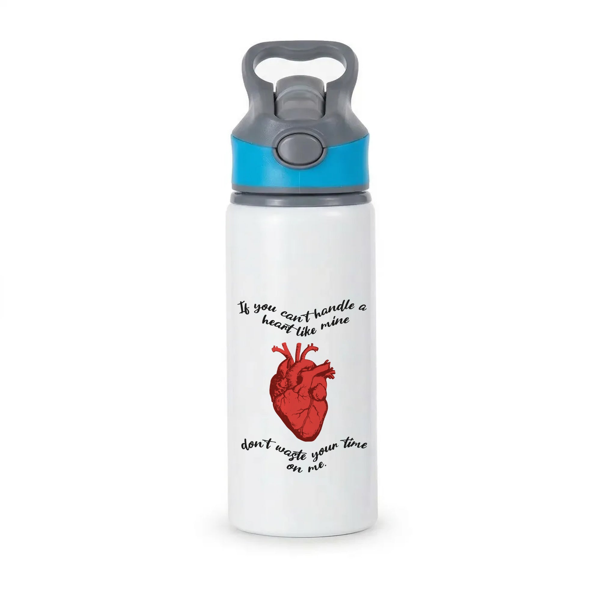 Don't Waste Your Time On Me Active Water Bottle - Blue
