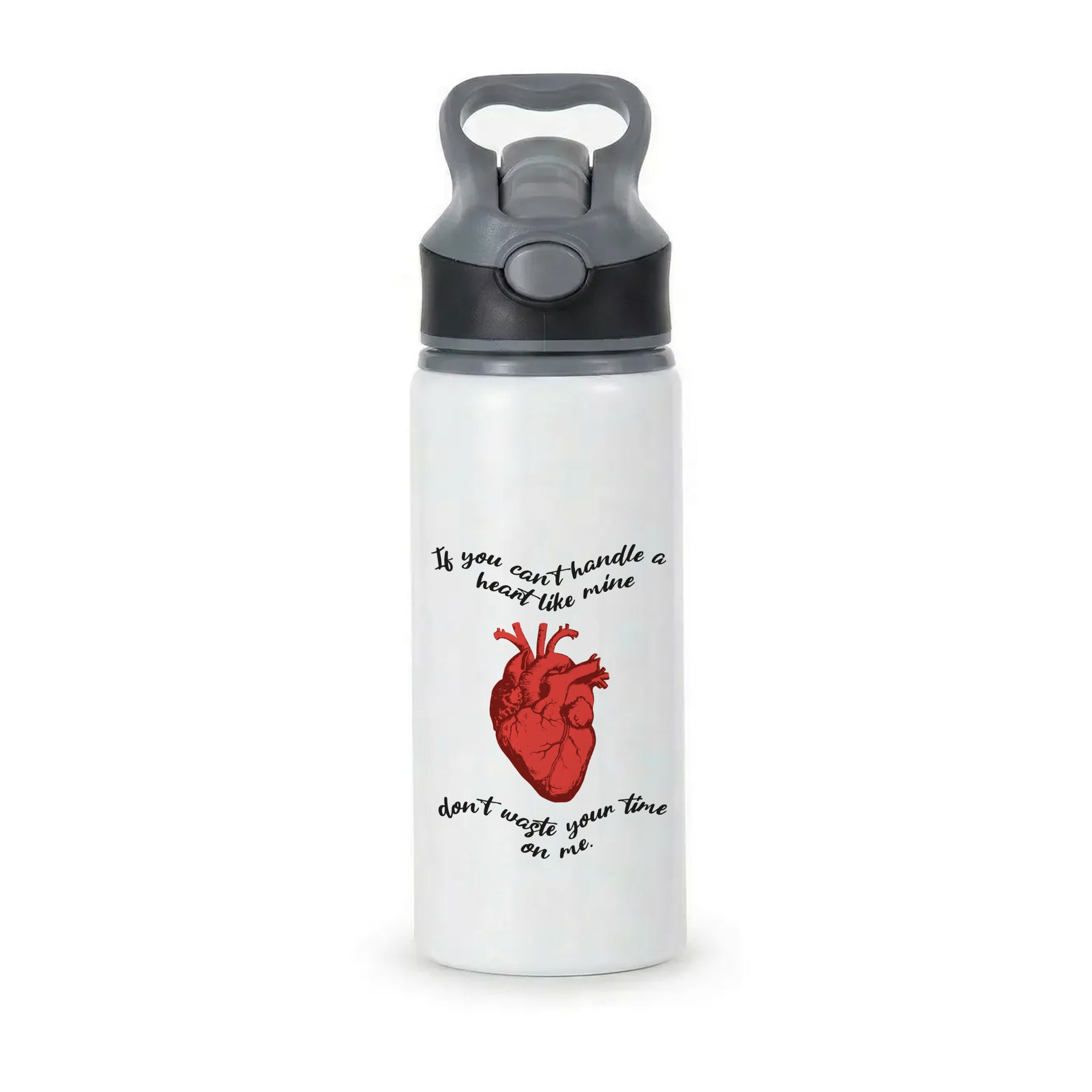 Don't Waste Your Time On Me Active Water Bottle - Black
