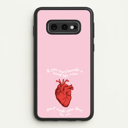 Don't Waste Your Time On Me  - Melanie Martinez Phone Case for Galaxy S10e