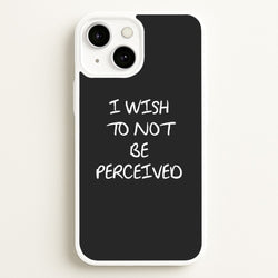 I Wish To Not Be Perceived  - Melanie Martinez Phone Case for iPhone 13 Mini