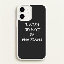 I Wish To Not Be Perceived  - Melanie Martinez Phone Case for iPhone 12 Mini