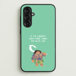 If The Current's Warm  - Moana Phone Case for Galaxy A16