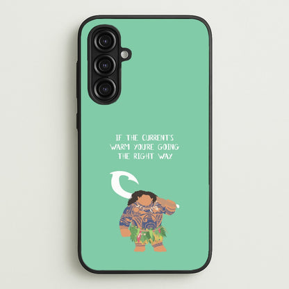 If The Current's Warm  - Moana Phone Case for Galaxy A16
