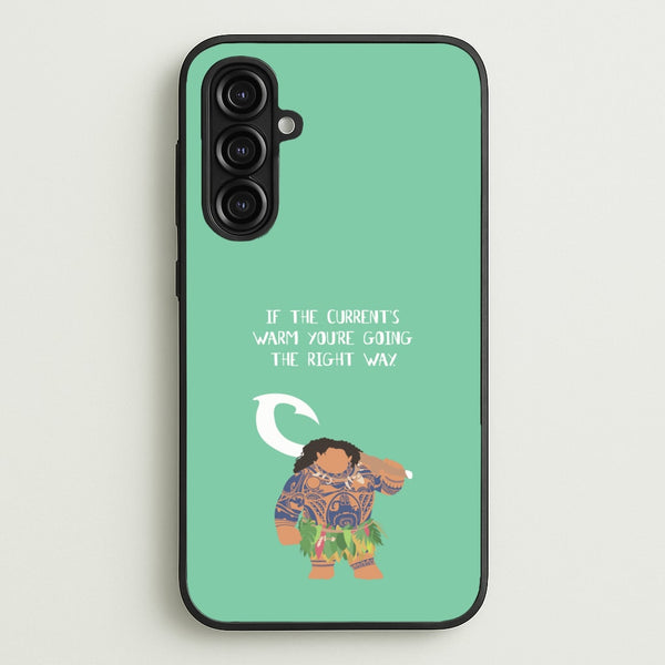 If The Current's Warm  - Moana Phone Case for Galaxy A16