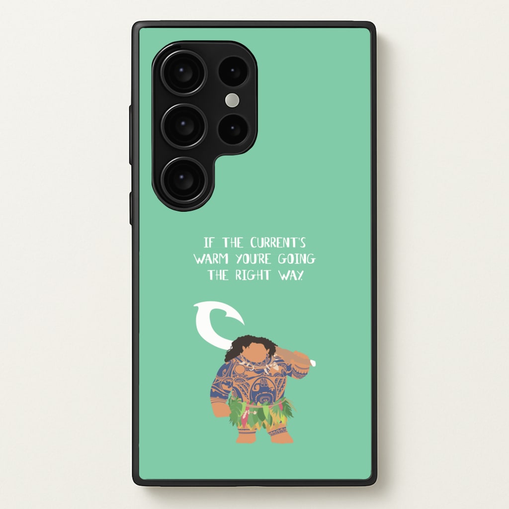 If The Current's Warm  - Moana Phone Case for Galaxy S24 Ultra