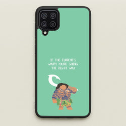 If The Current's Warm  - Moana Phone Case for Galaxy A12