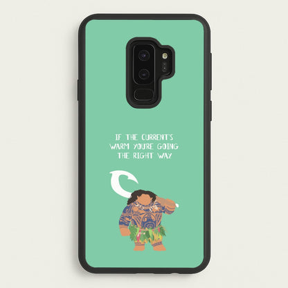 If The Current's Warm  - Moana Phone Case for Galaxy S9 Plus
