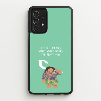 If The Current's Warm  - Moana Phone Case for Galaxy A52 / A52s
