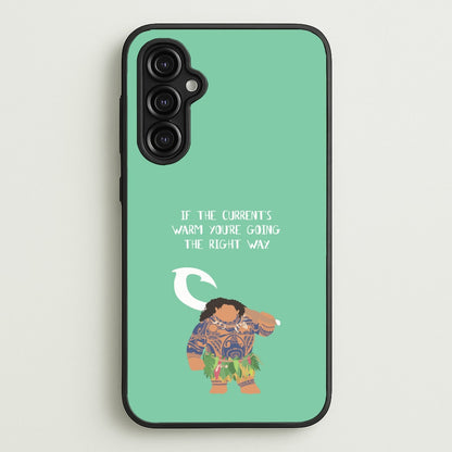 If The Current's Warm  - Moana Phone Case for Galaxy A14