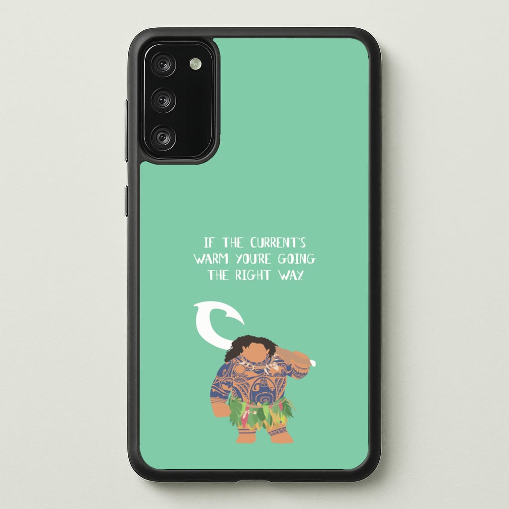 If The Current's Warm  - Moana Phone Case for Galaxy A41