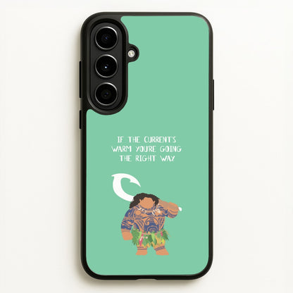 If The Current's Warm  - Moana Phone Case for Galaxy A56