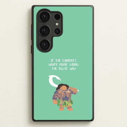 If The Current's Warm  - Moana Phone Case for Galaxy S25 Ultra