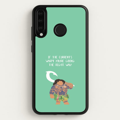 If The Current's Warm  - Moana Phone Case for Huawei P30 Lite
