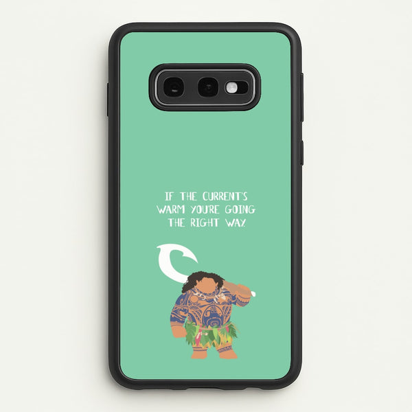 If The Current's Warm  - Moana Phone Case for Galaxy S10e