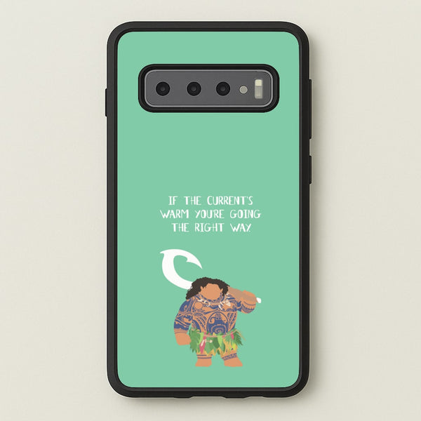 If The Current's Warm  - Moana Phone Case for Galaxy S10 Plus