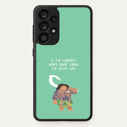 If The Current's Warm  - Moana Phone Case for Galaxy A33