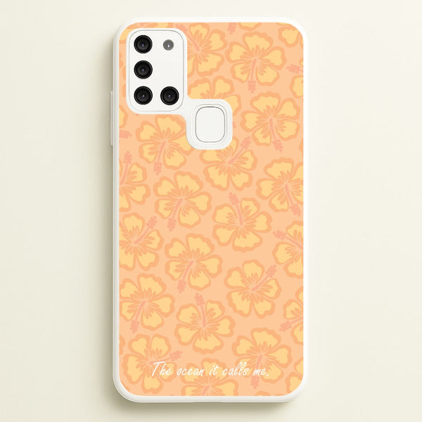 The Ocean It Calls Me  - Moana Phone Case for Galaxy A21s