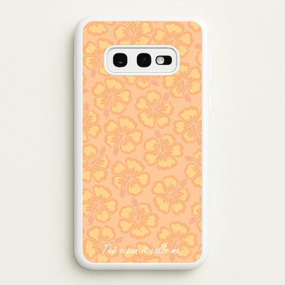 The Ocean It Calls Me  - Moana Phone Case for Galaxy S10e