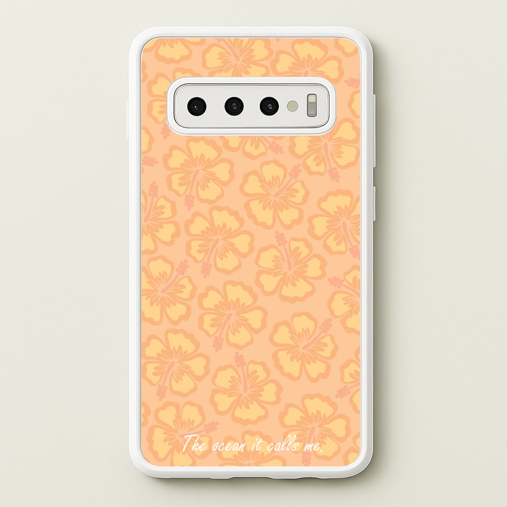 The Ocean It Calls Me  - Moana Phone Case for Galaxy S10 Plus