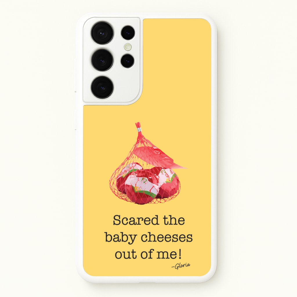 Scared The Baby Cheeses Out Of Me  - Modern Family Phone Case for Galaxy S21 Ultra