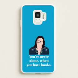 You're Never Alone, When You Have Books  - Modern Family Phone Case for Galaxy S9