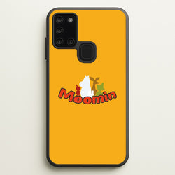 Moom Text  - Moomin Phone Case for Galaxy A21s