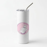 Moomin In A Pink Bubble  Skinny Tumbler