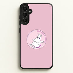 Moomin In A Pink Bubble   - Moomin Phone Case for Galaxy A34
