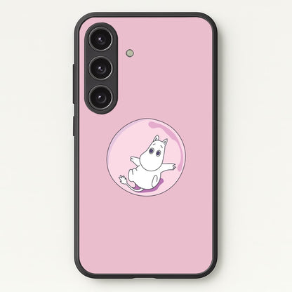 Moomin In A Pink Bubble   - Moomin Phone Case for Galaxy S25 Plus