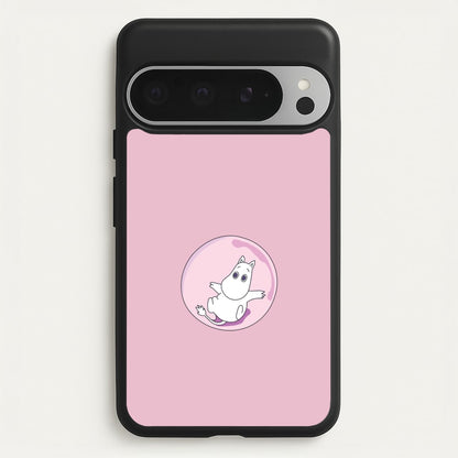 Moomin In A Pink Bubble   - Moomin Phone Case for Google Pixel 9 Pro XL