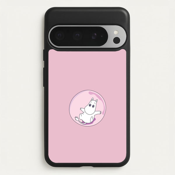 Moomin In A Pink Bubble   - Moomin Phone Case for Google Pixel 9 Pro XL