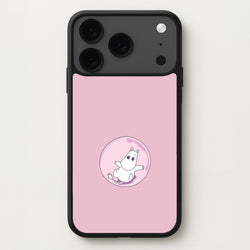 Moomin In A Pink Bubble Phone Case for iPhone 17 Pro Max