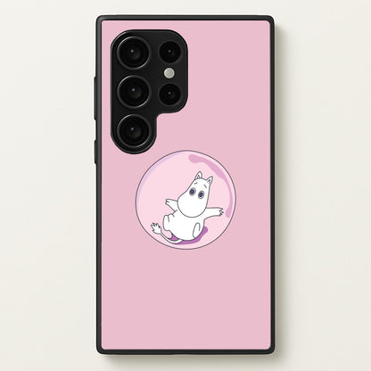 Moomin In A Pink Bubble   - Moomin Phone Case for Galaxy S24 Ultra