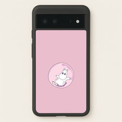 Moomin In A Pink Bubble   - Moomin Phone Case for Google Pixel 6