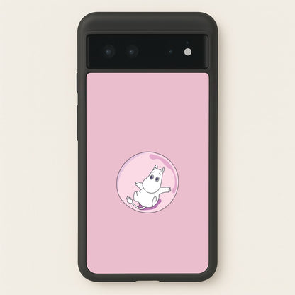 Moomin In A Pink Bubble   - Moomin Phone Case for Google Pixel 6
