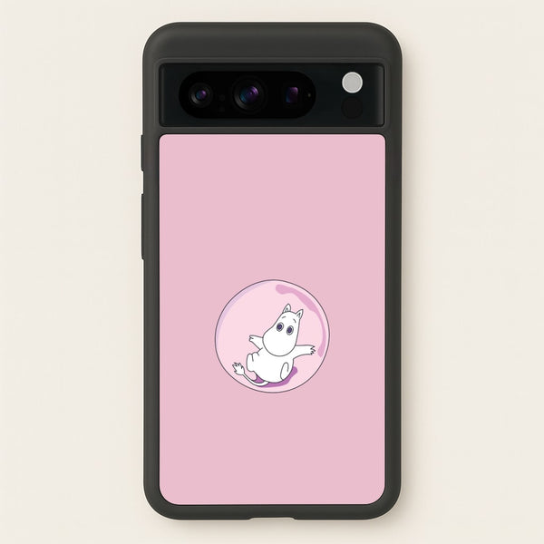 Moomin In A Pink Bubble   - Moomin Phone Case for Google Pixel 8 Pro