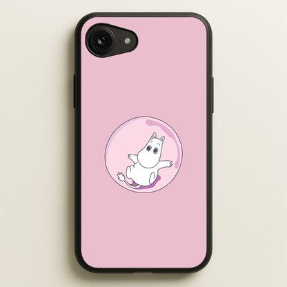 Moomin In A Pink Bubble   - Moomin Phone Case for iPhone 16e
