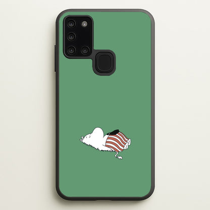 Moom On Grass  - Moomin Phone Case for Galaxy A21s