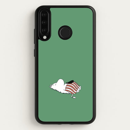 Moom On Grass  - Moomin Phone Case for Huawei P30 Lite
