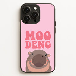 Moo Pink  - Moo Deng Phone Case for iPhone 16 Pro Max