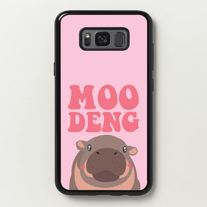 Moo Pink  - Moo Deng Phone Case for Galaxy S8