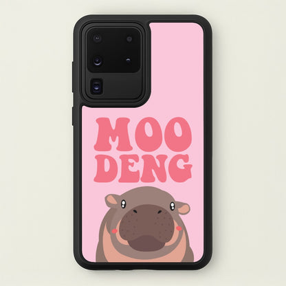 Moo Pink  - Moo Deng Phone Case for Galaxy S20 Ultra