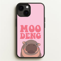 Moo Pink  - Moo Deng Phone Case for iPhone 13