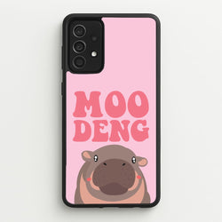 Moo Pink  - Moo Deng Phone Case for Galaxy A52 / A52s