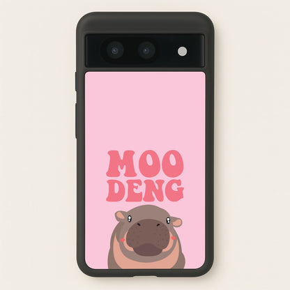 Moo Pink  - Moo Deng Phone Case for Google Pixel 8a