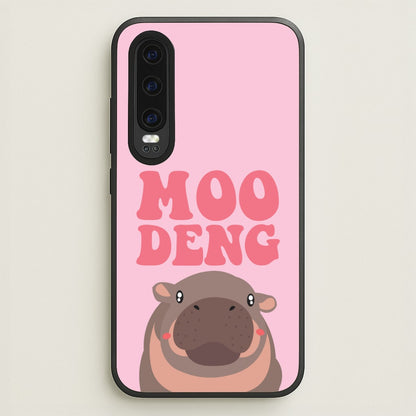 Moo Pink  - Moo Deng Phone Case for Huawei P30
