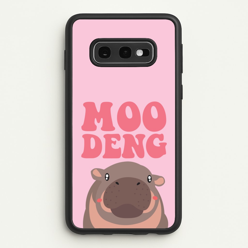 Moo Pink  - Moo Deng Phone Case for Galaxy S10e