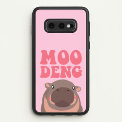 Moo Pink  - Moo Deng Phone Case for Galaxy S10e